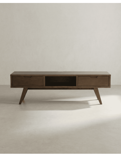 Mesa TV roble KELON frente