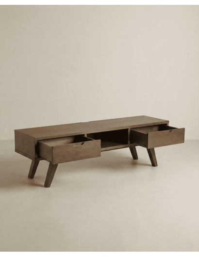 Mesa TV roble KELON apertura