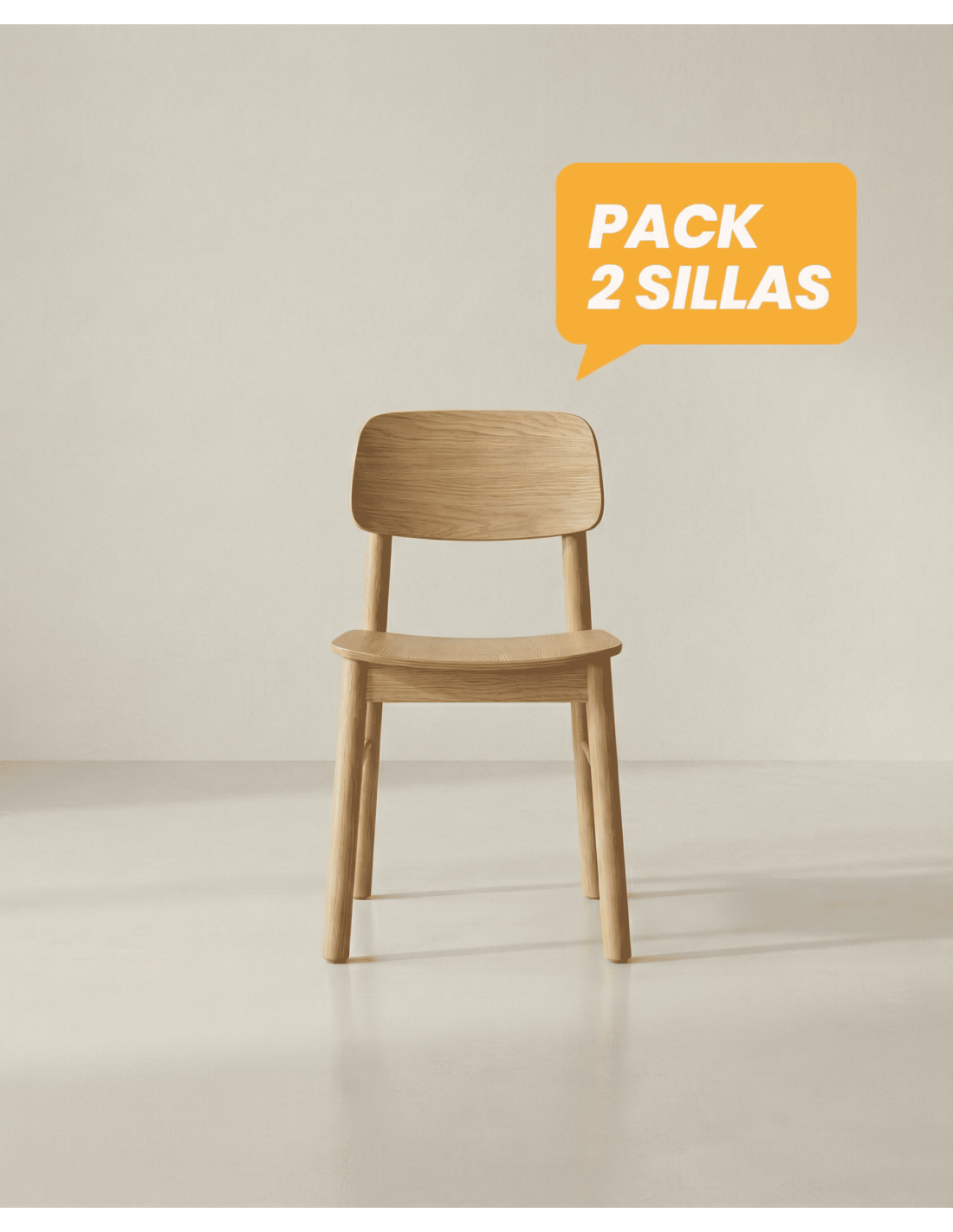 Pack 2 sillas cocina TOLEN frente