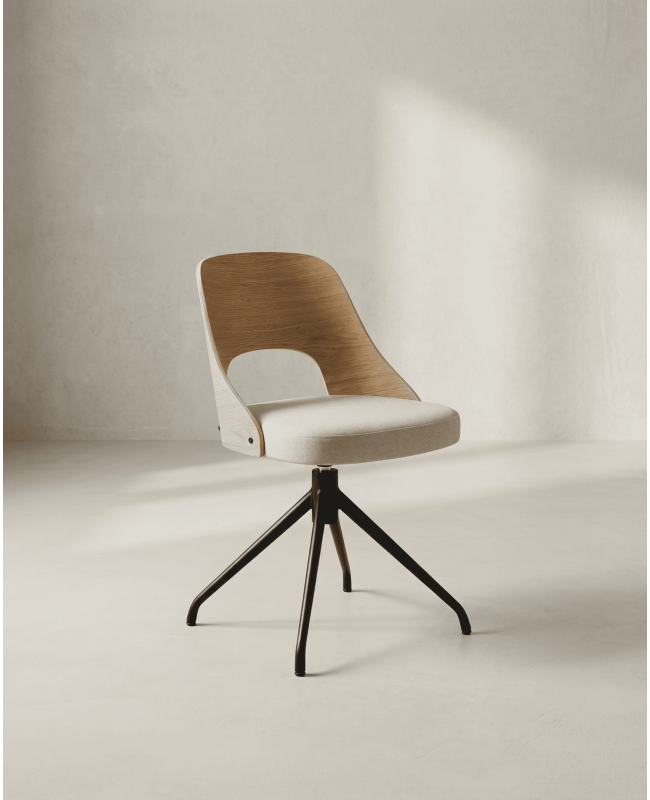 Pack 2 sillas comedor respaldo madera NOREX lateral