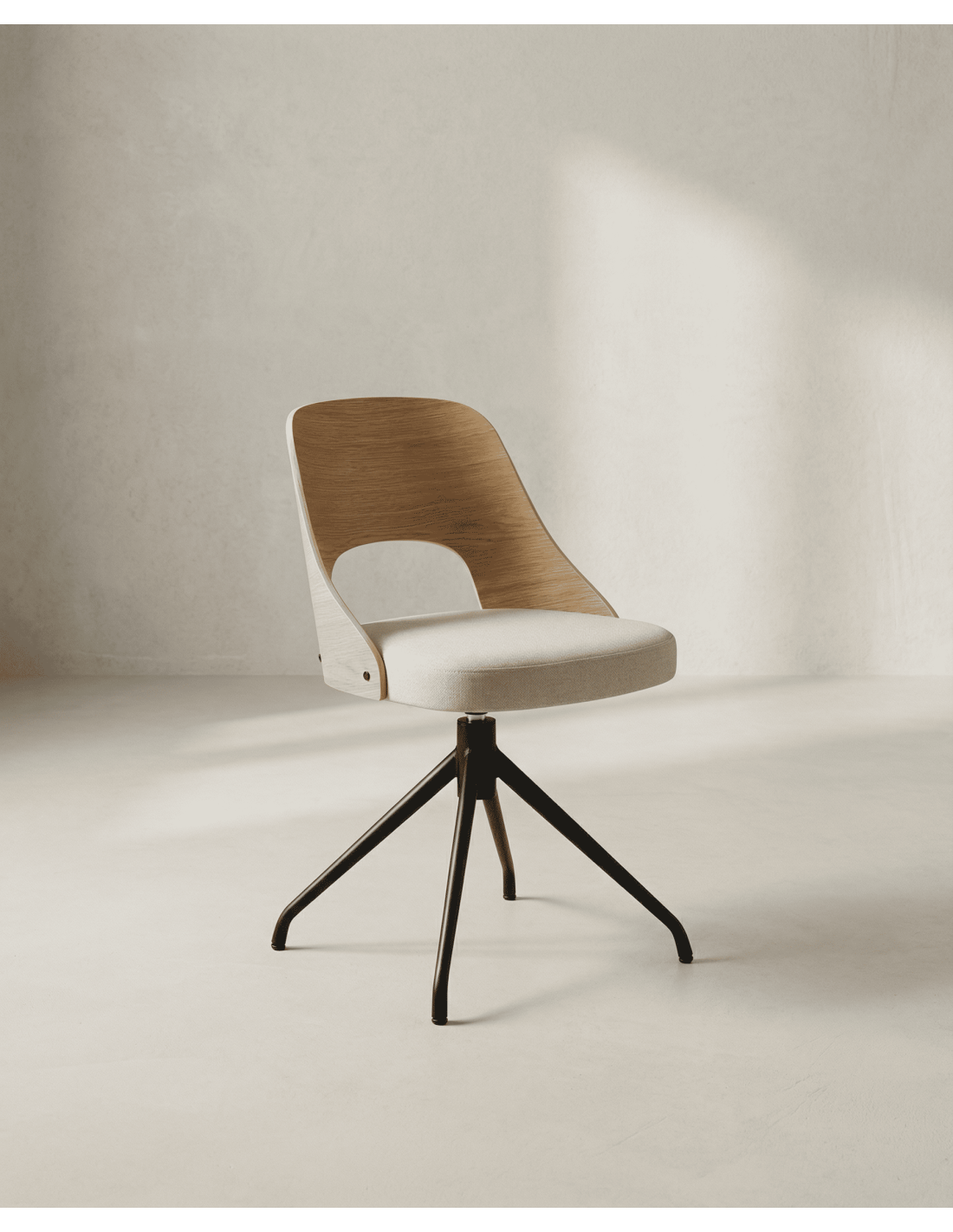 Pack 2 sillas comedor respaldo madera NOREX lateral