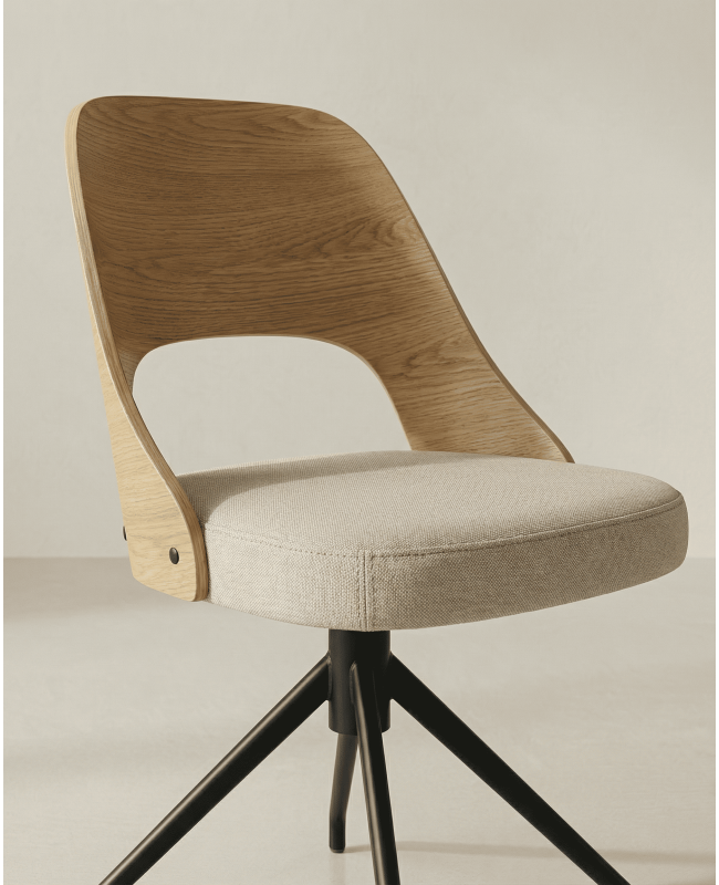 Pack 2 sillas comedor respaldo madera NOREX detalle