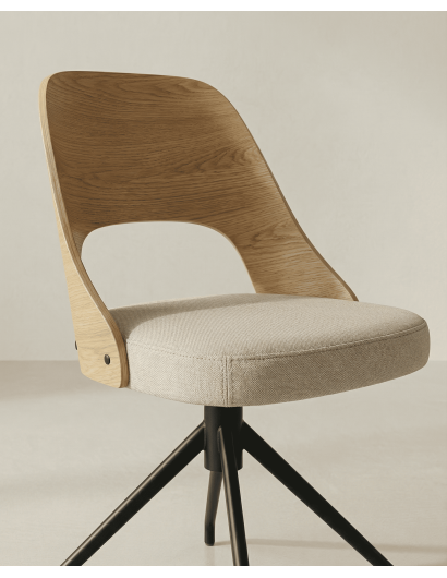 Pack 2 sillas comedor respaldo madera NOREX detalle