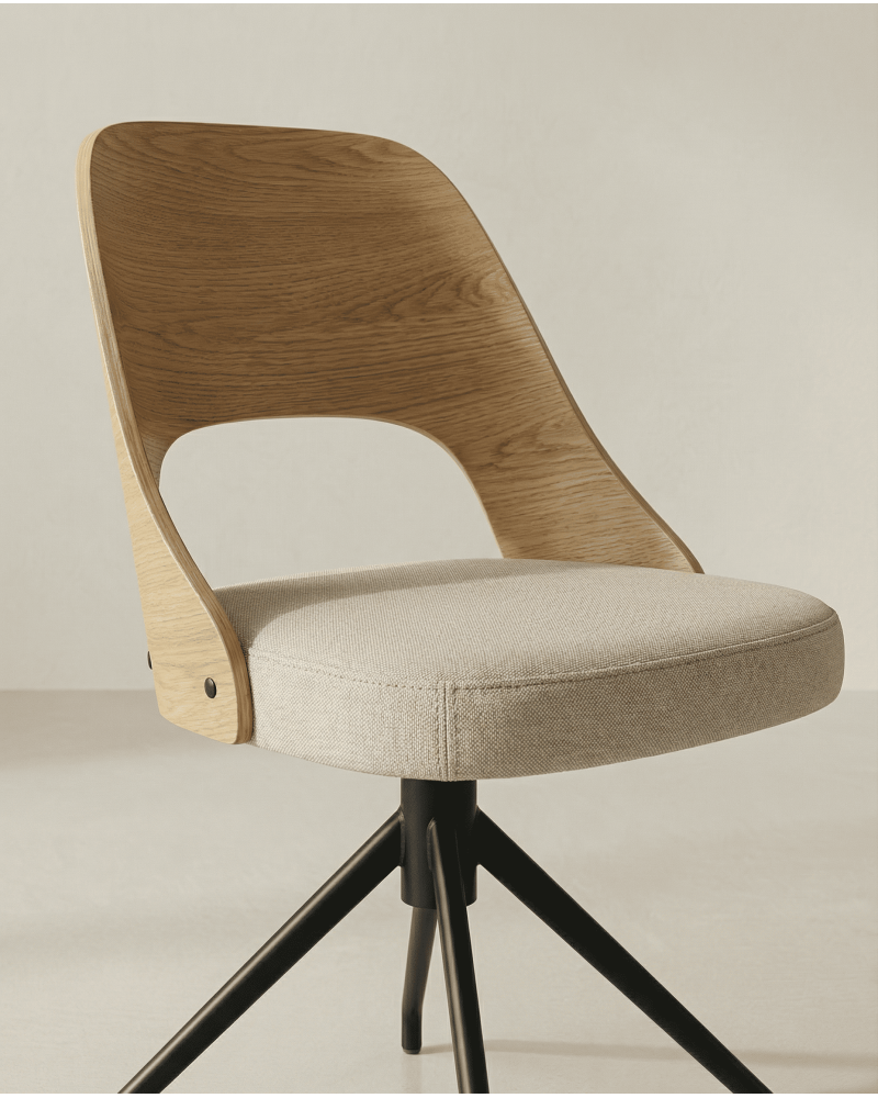Pack 2 sillas comedor respaldo madera NOREX detalle