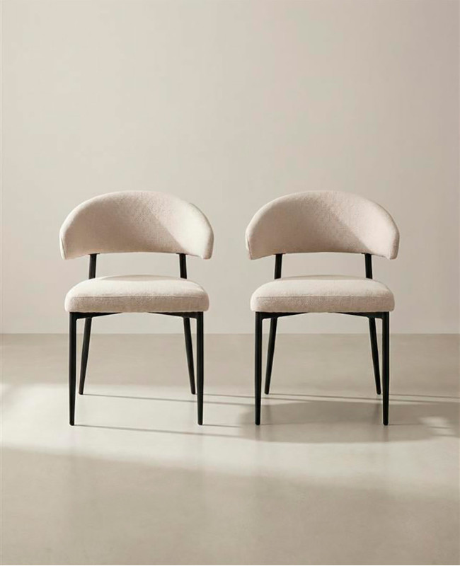 Pack 2 Sillas con respaldo RIALTO beige pack