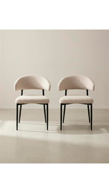 Pack 2 Sillas con respaldo RIALTO beige pack