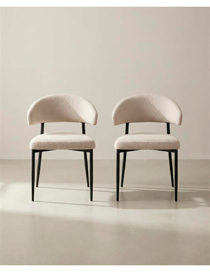 Pack 2 Sillas con respaldo RIALTO beige pack
