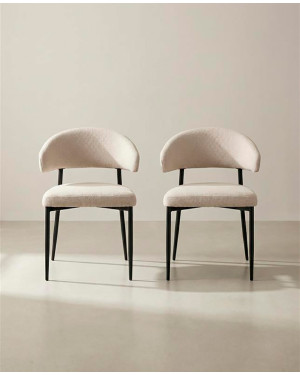 Pack 2 Sillas con respaldo RIALTO beige pack