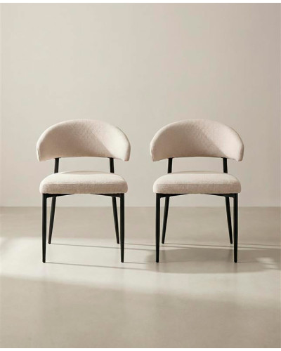 Pack 2 Sillas con respaldo RIALTO beige pack