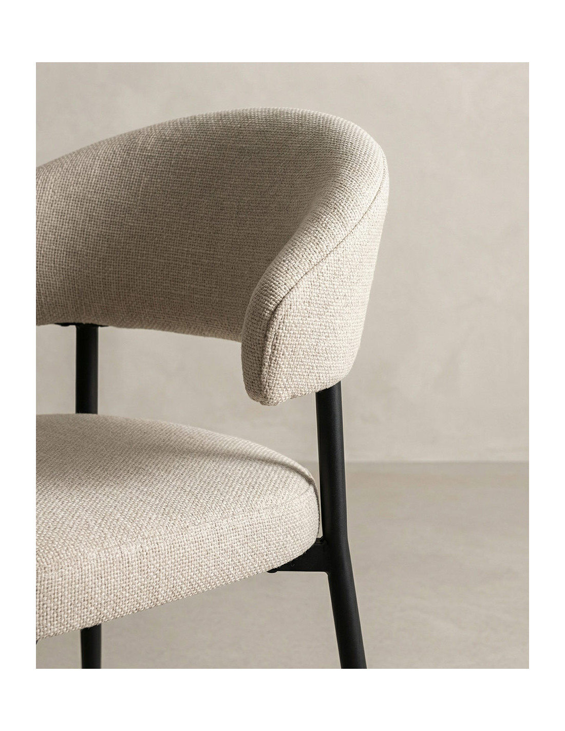 Pack 2 Sillas con respaldo RIALTO beige detalle