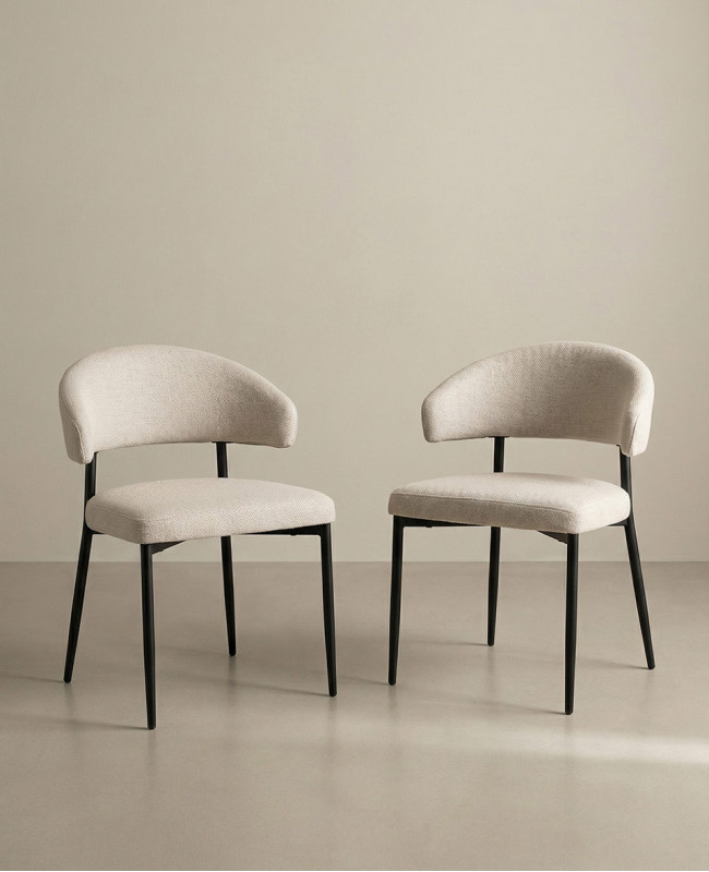 Pack 2 Sillas con respaldo RIALTO beige ambiente