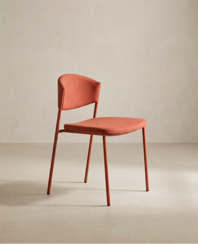 Pack 2 sillas comedor MILA lateral teja