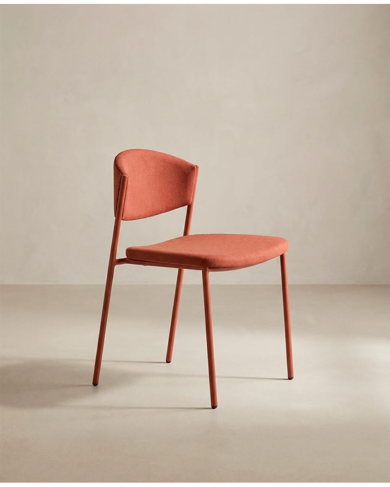 Pack 2 sillas comedor MILA lateral teja