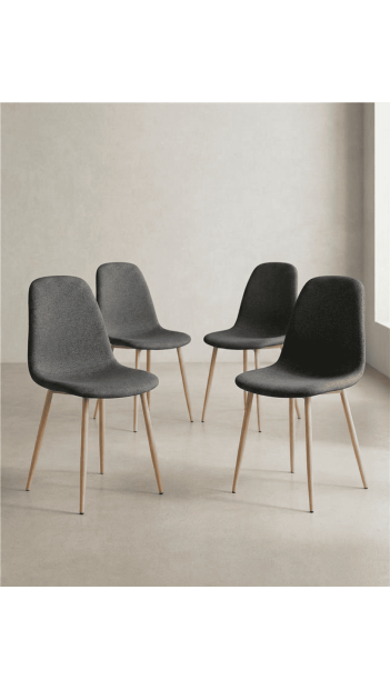 Pack 4 sillas de comedor SORA barata  | Envío rápido y financiación