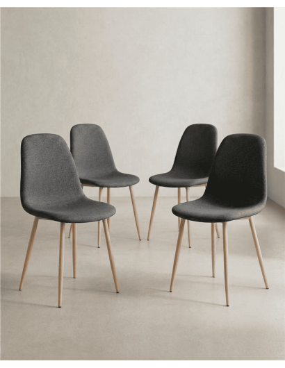 Pack 4 sillas de comedor SORA barata  | Envío rápido y financiación
