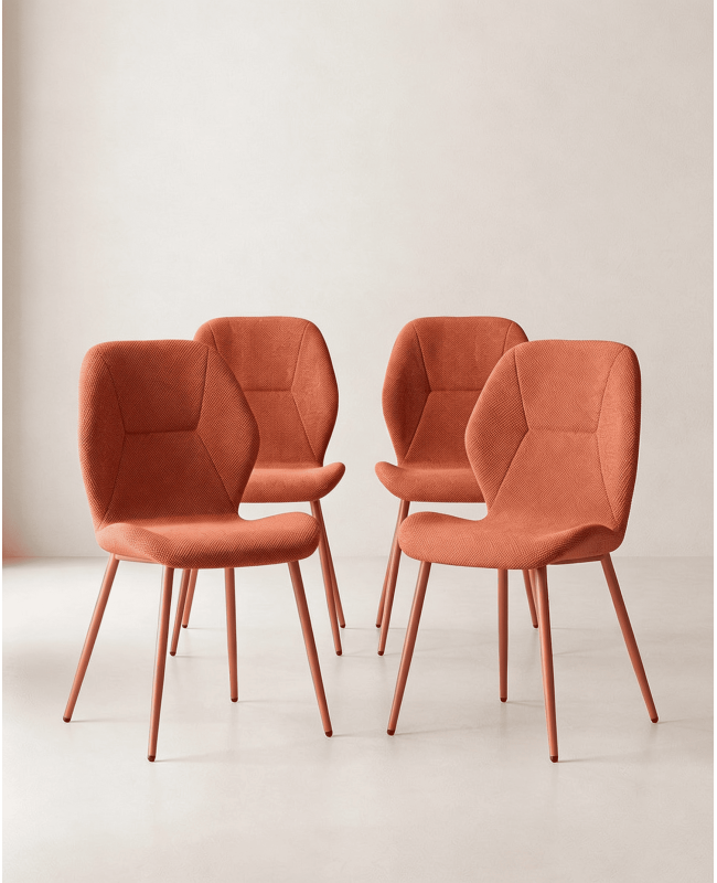 Pack sillas comedor tapizadas LUREN baratas | Envío rápido y financiación