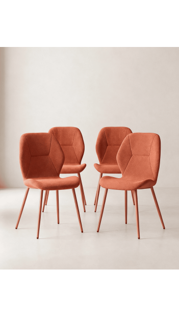 Pack sillas comedor tapizadas LUREN baratas | Envío rápido y financiación