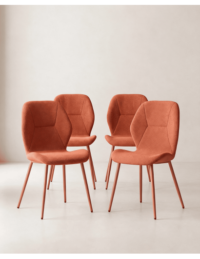 Pack sillas comedor tapizadas LUREN baratas | Envío rápido y financiación