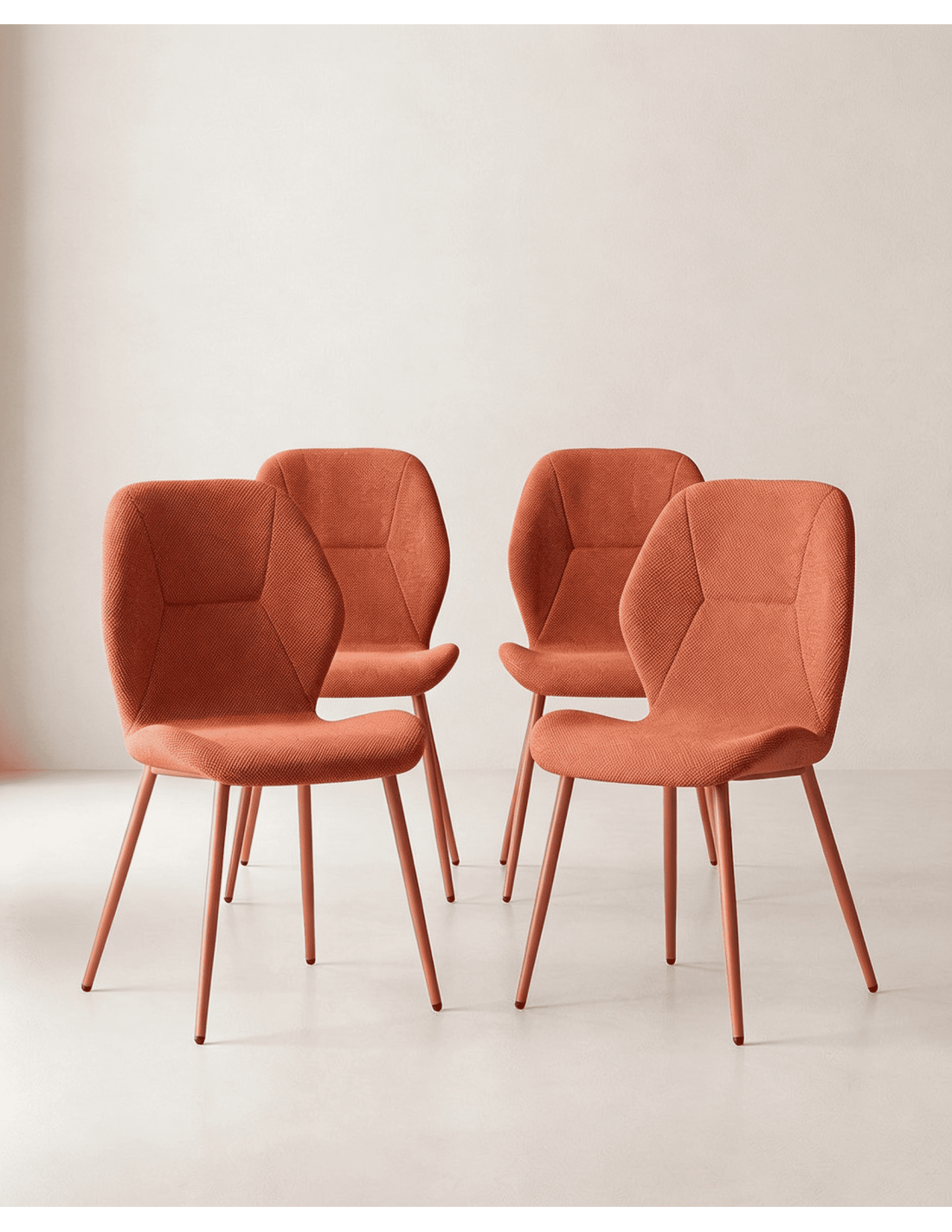 Pack sillas comedor tapizadas LUREN baratas | Envío rápido y financiación