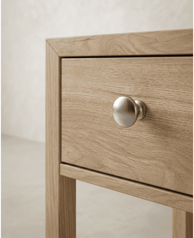 Mesita de noche 1 cajón BERGEN roble jackson detalle