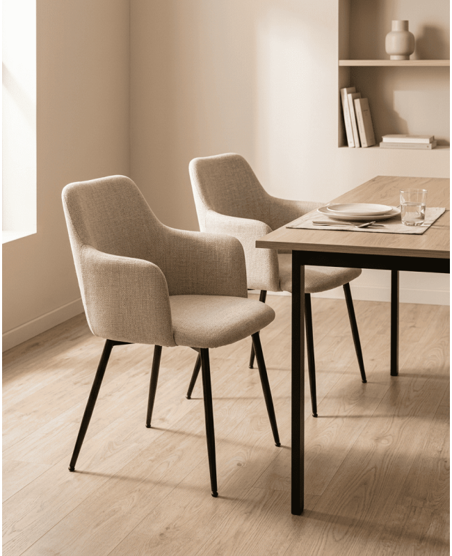 Pack 2 sillas con reposabrazos VELIXA ambiente