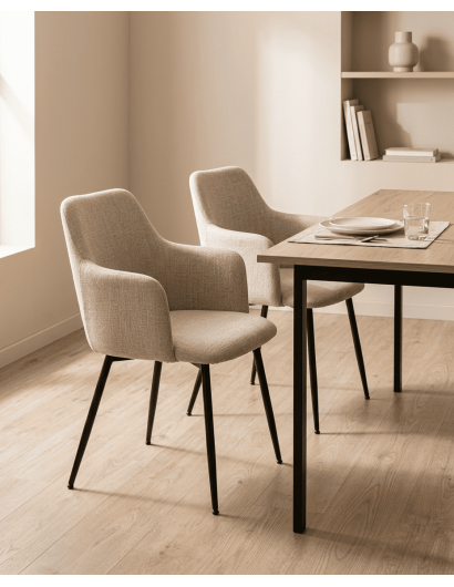 Pack 2 sillas con reposabrazos VELIXA ambiente