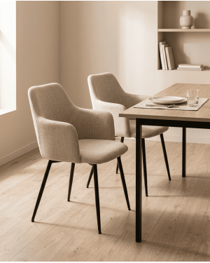 Pack 2 sillas con reposabrazos VELIXA ambiente