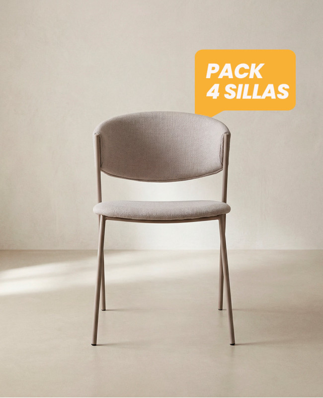 Silla comedor barata tapizada MILA | Envío rápido y financiación