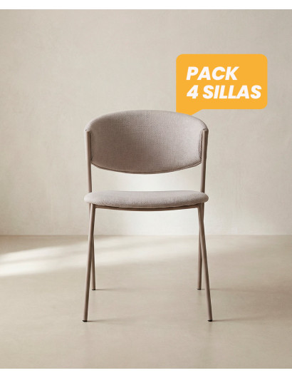 Silla comedor barata tapizada MILA | Envío rápido y financiación
