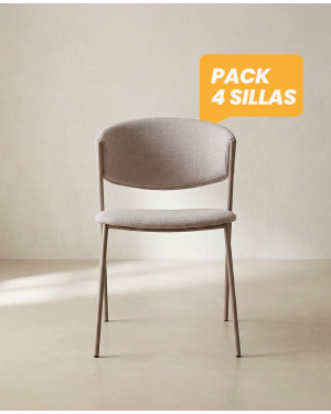 Silla comedor barata tapizada MILA | Envío rápido y financiación