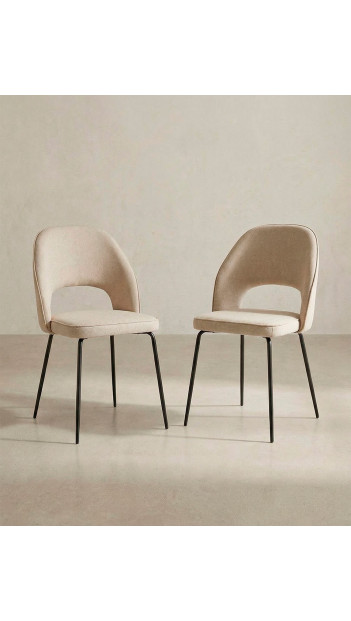 Pack 4 sillas tapizadas TAREN baratas | Envío rápido y financiación