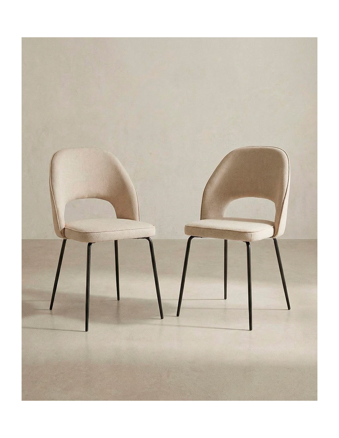 Pack 4 sillas tapizadas TAREN baratas | Envío rápido y financiación