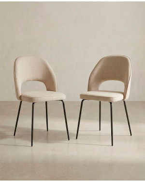 Pack 4 sillas tapizadas TAREN baratas | Envío rápido y financiación