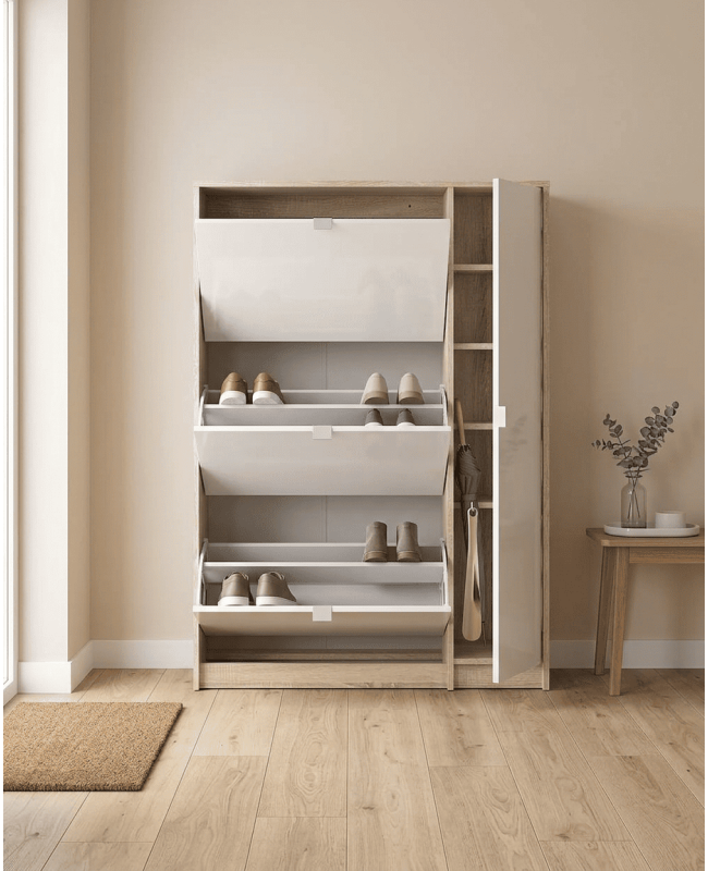 Zapatero 3 puertas + vertical TRACK ambiente abierto