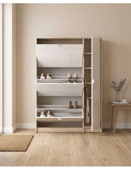 Zapatero 3 puertas + vertical TRACK ambiente abierto