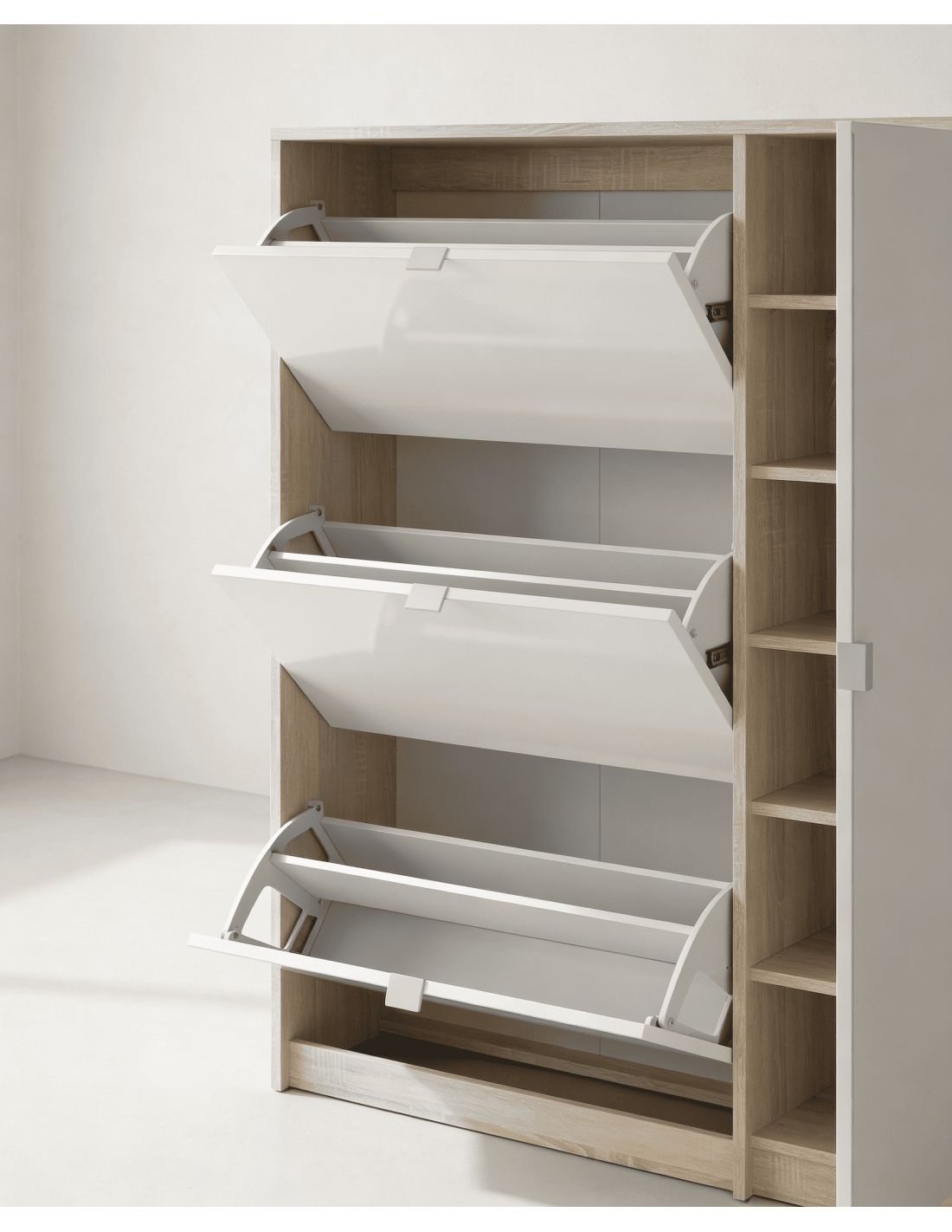 Zapatero 3 puertas + vertical TRACK detalle espacio