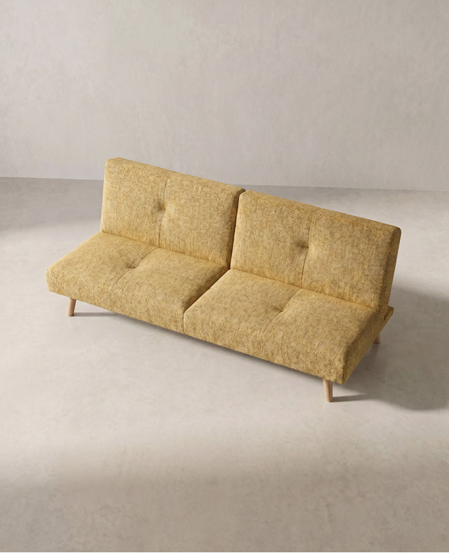 Sofá cama clic-clac NITRO-amarillo lado