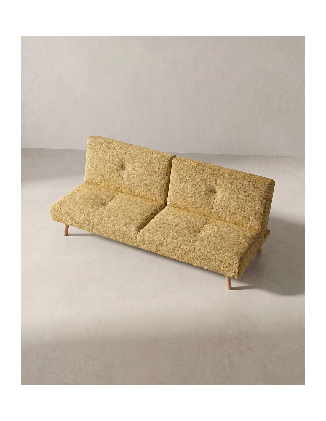 Sofá cama clic-clac NITRO-amarillo lado