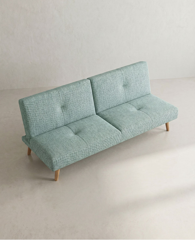 Sofá cama clic-clac NITRO-verde lado 2