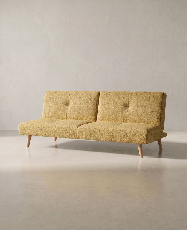 Sofá cama clic-clac NITRO-amarillo lado