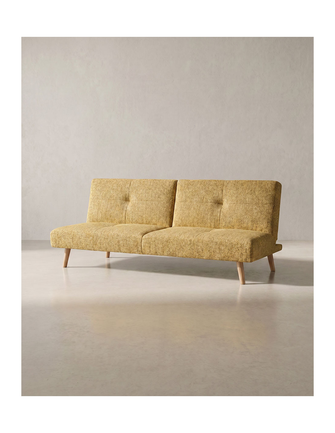 Sofá cama clic-clac NITRO-amarillo lado