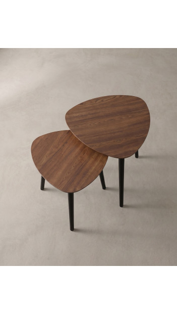 Pack 2 mesas nido TEKO-alzado