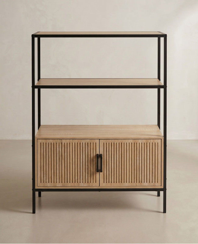 Mueble estantería  con puertas DUNA-frente