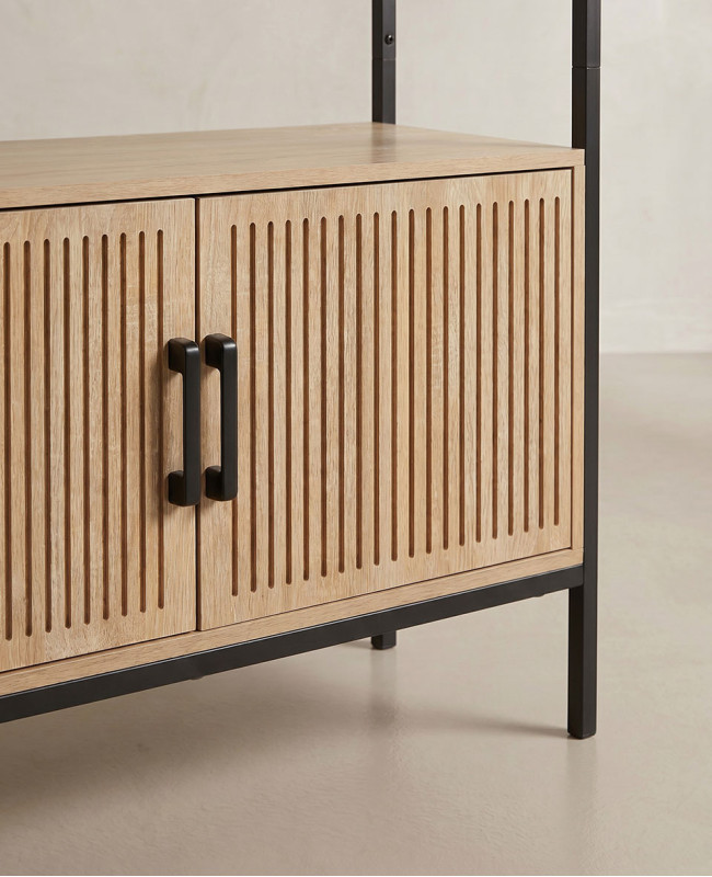 Mueble estantería  con puertas DUNA-detalle