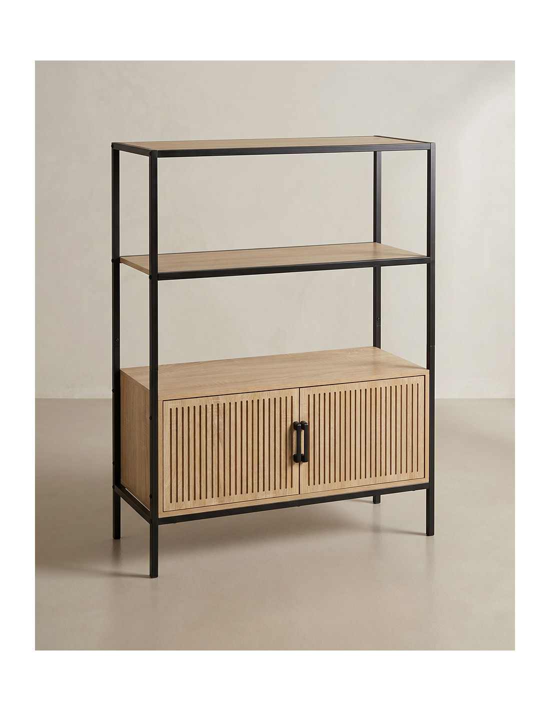 Mueble estantería  con puertas DUNA-lado