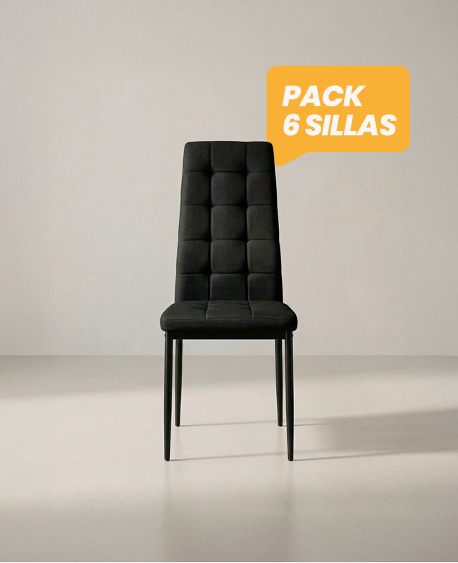 Pack 6 sillas comedor RINA frente