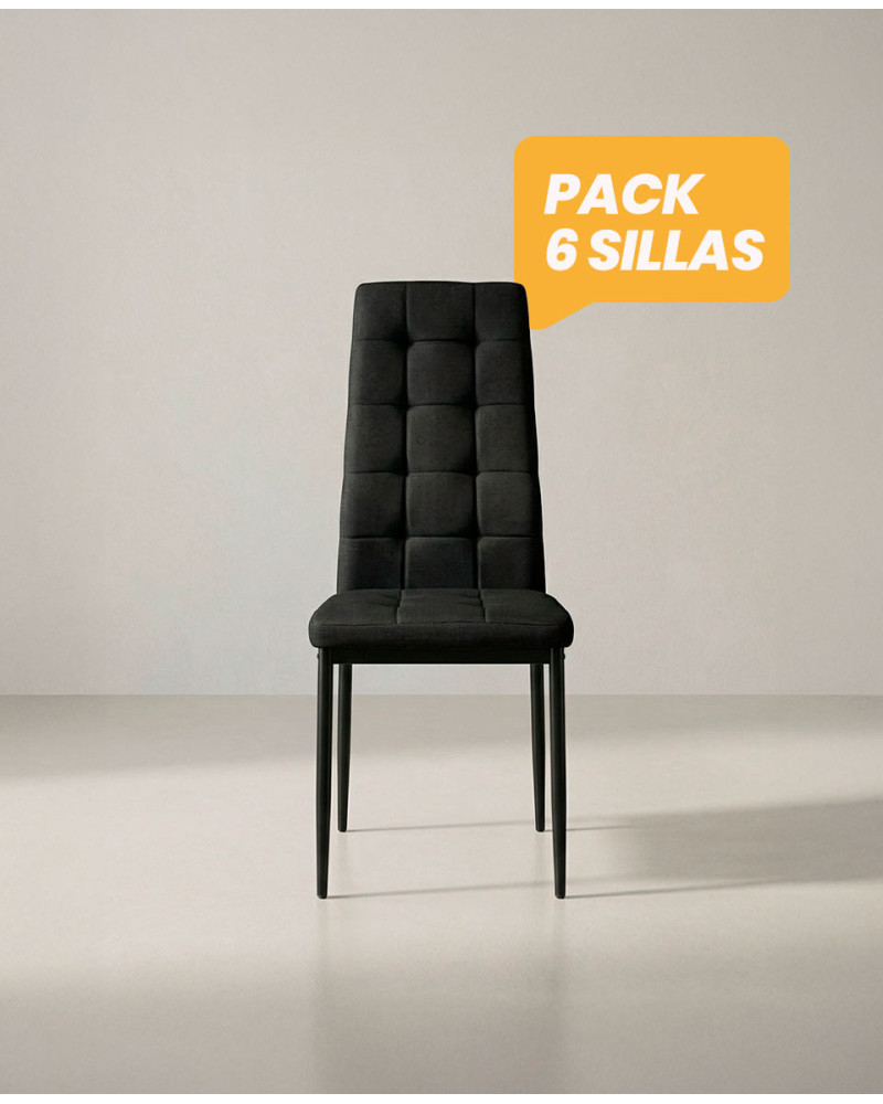 Pack 6 sillas comedor RINA frente