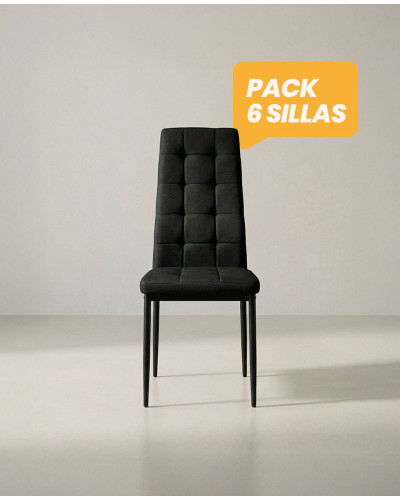 Pack 6 sillas comedor RINA frente