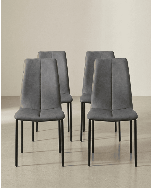 Pack 4 sillas de comedor LENO conjunto