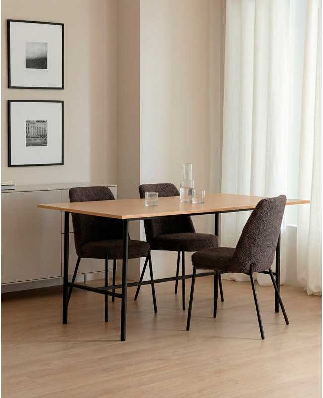 Pack 4 sillas comedor TENA ambiente gris